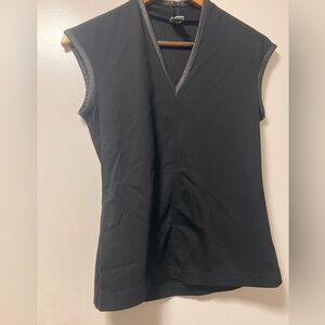 Black Sleeveless Women's Top Anni Kuan Sleeveless Shirt Tank S